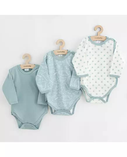 Babyrompertjes - 3-delige set - Full zipper - 100% katoen