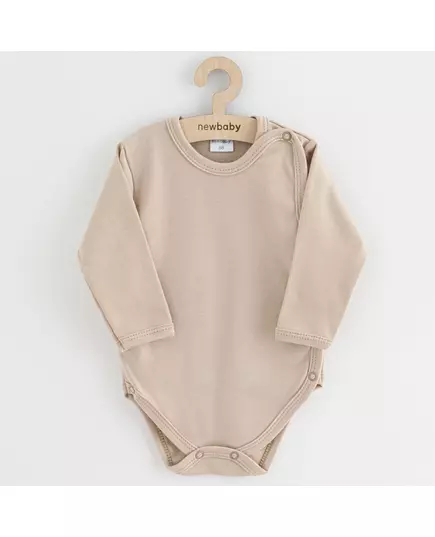 Baby Bodysuit - Lange Mouwen - Licht Beige - Maat 56 (0-3 maanden)