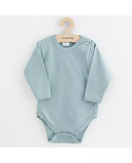 Baby romper - Lange mouwen - 100% katoen - Donker mint
