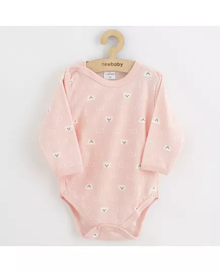 Babybodysuit - Lange mouwen - Teddybeer patroon - Maat 62 (3-6m)