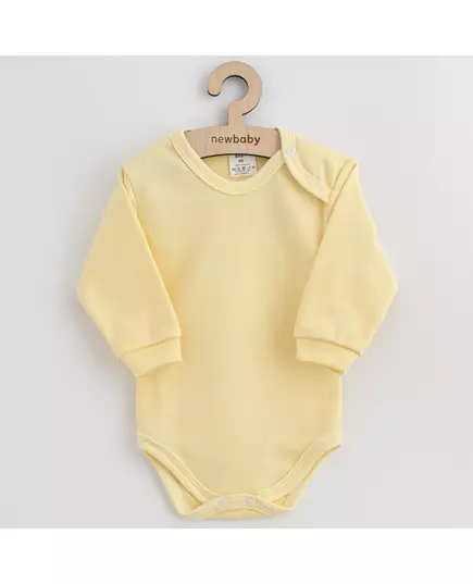 Babyromper - Langere mouwen - Katoen - Geel - Maat 62 (3-6 maanden)