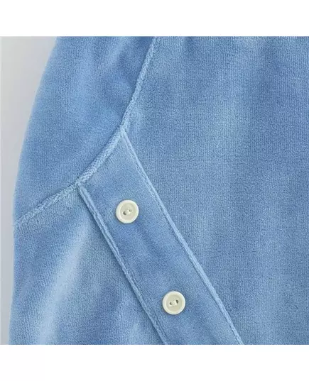 Sweatpants - Blue - Suede - Maat 80 (9-12 maanden) - Babybroek