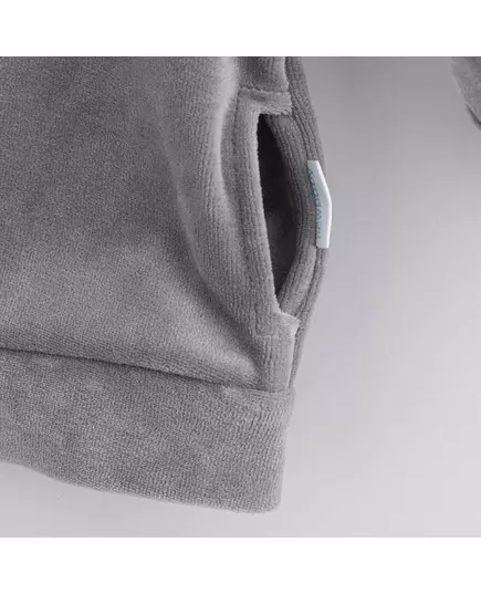 Baby sweatshirt - grijs - maat 68 (4-6 maanden) - suede met rits