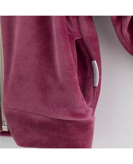 Sweatshirt - Suède - Donkerroze - Maat 68 (4-6 maanden)