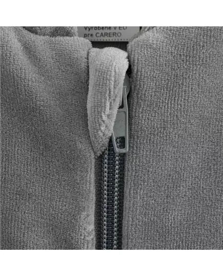 Baby sweatshirt - Grijs met lichtblauwe mouwen - Maat 86 (12-18 maanden)