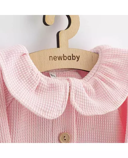 Babyjasje - Roze - Met kraag en ruches - Katoen - Maat 92 (18-24m)