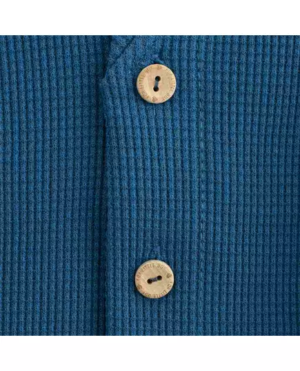 Kinderjasje - Blauw - Maat 68 (18-24m) - 100% Katoen - V-hals