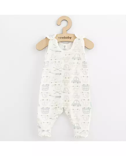 Baby romper - maat 80 - 100% katoen - voertuigen patroon