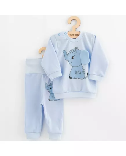 Babyset - Olifantmotief - Katoen - 3D-oren - T-shirt en broek