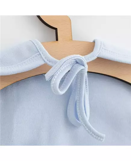 Slabbetje - Baby cotton bib - Happy elephant - Lichtblauw