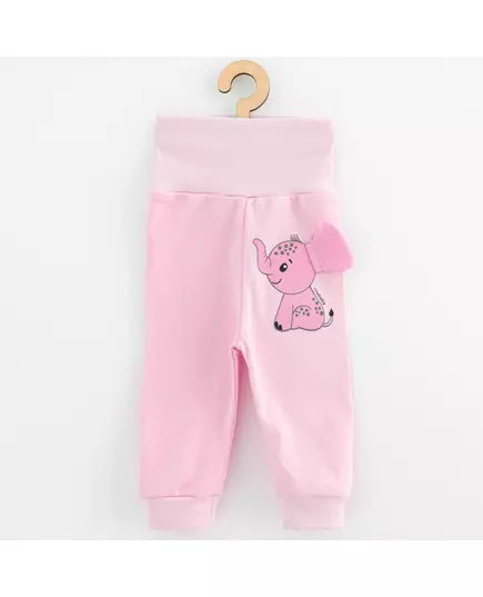 Babyset - T-shirt en sweatpants - Roze met olifantenprint