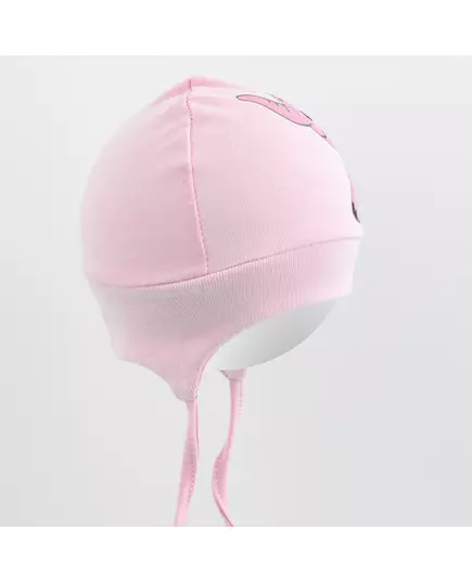 Babyhoedje - Roze - 3D-Oortjes - Olifantillustratie - 100% Katoen