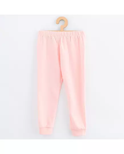 Pyjama - Katoen - Lichtroze - Berenprint - Elastische tailleband