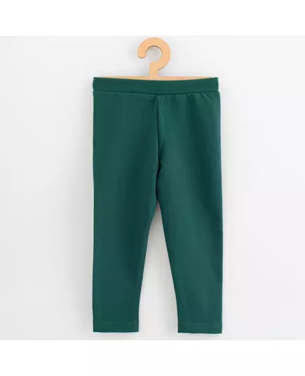 Leggings - Donkergroen - 95% Katoen - Brede Tailleband