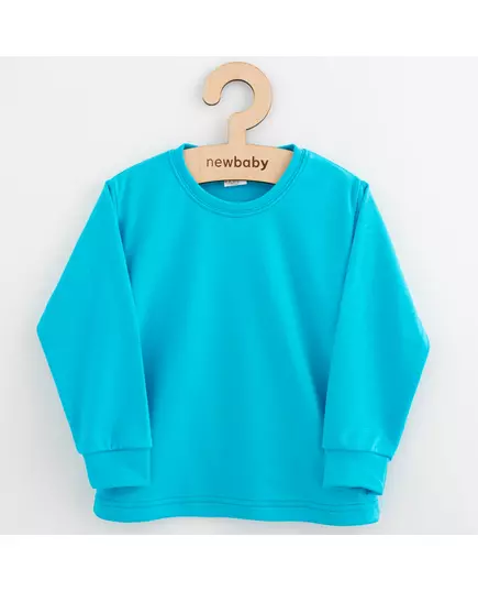 T-Shirt - Lange mouwen - 100% Katoen - Turquoise - Babykleding