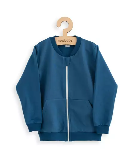 Kindervest - met rits - blauwe kleur - 95% katoen - OEKO-TEX gecertificeerd