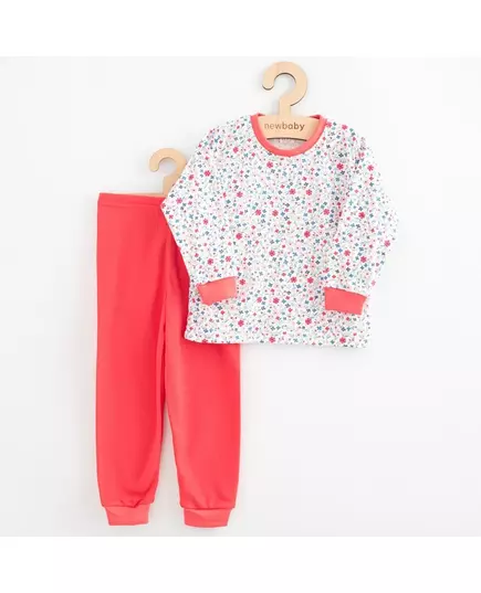 Kinderpyjama's - Katoen - Bloemenprint - Koraalrood - Lange Mouwen