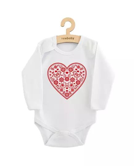 Baby Romper - Folkloristische Print - Rode Hart - 100% Katoen