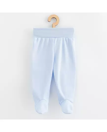 Babybroekjes - Lichtblauw - 100% Katoen - Met Voetjes - OEKO-TEX STANDARD 100