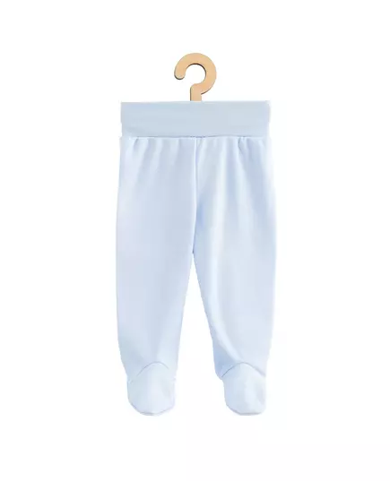 Babybroekjes - Lichtblauw - 100% Katoen - Met Voetjes - OEKO-TEX STANDARD 100