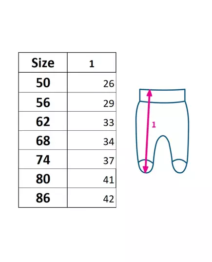 Babybroekjes - Lichtblauw - 100% Katoen - Met Voetjes - OEKO-TEX STANDARD 100