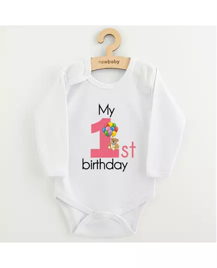 Babyromper - My first birthday - Lange mouwen - 100% katoen