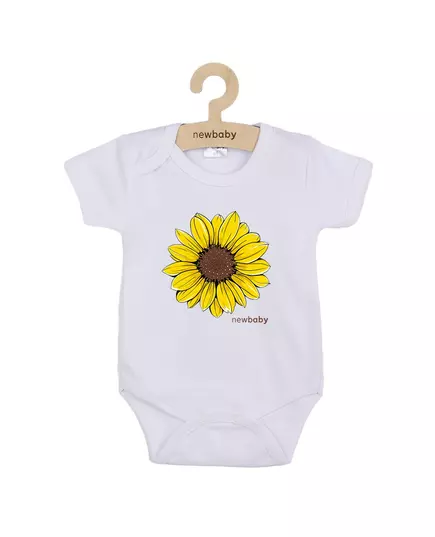 Baby bodysuit - Korte mouwen - Zonnebloem print - 100% katoen