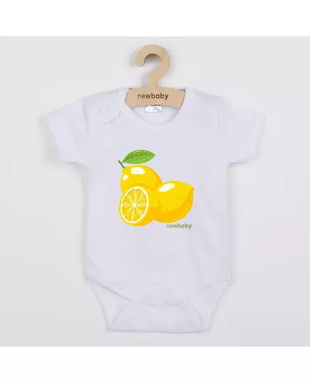 Baby Romper - Korte Mouwen - Citroenprint - 100% Katoen