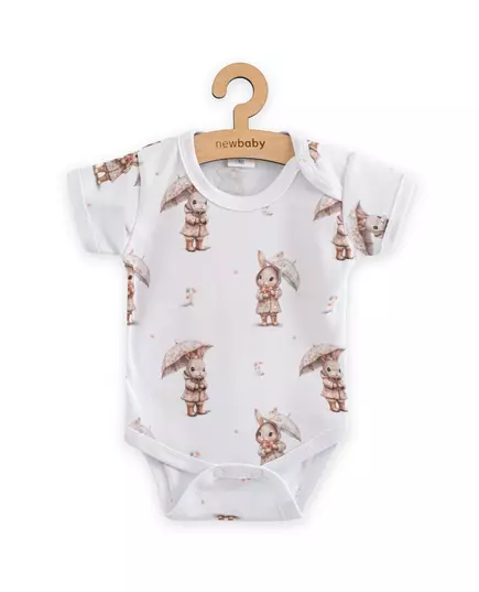 Babyromper - Korte Mouwen - Katoen - Konijntjes - OEKO-TEX