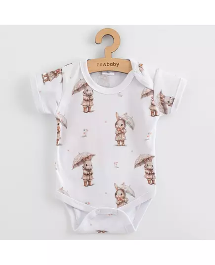 Baby kleding - Korte mouwen - Romper - Konijnen patroon