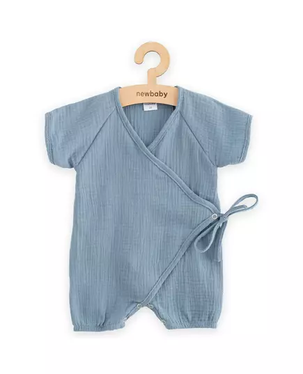 Baby Clothing - Katoen Jumpsuit - Korte Mouwen - Overslagmodel