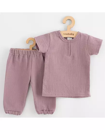 Kinderkleding - Katoen set - T-shirt met korte mouwen - Broek met elastische tailleband