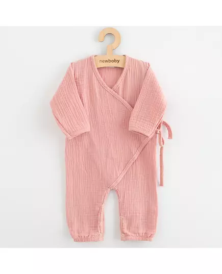 Jumpsuit - Katoen - Roze - Lange mouwen - Katoen - Babyoutfit
