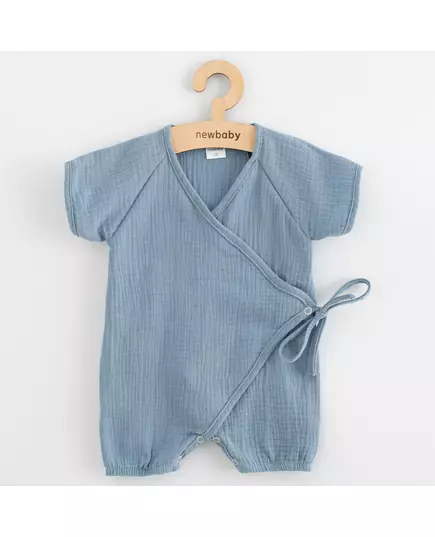 Babyromper - Katoen - Korte Mouwen - Blauw - Ademend - Lichtgewicht