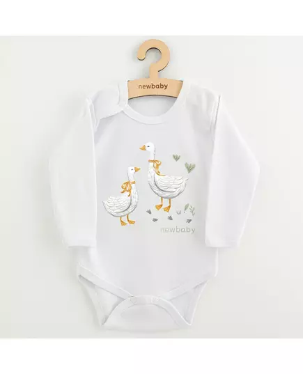 Babybodysuit - Lange mouwen - 100% Katoen - Schattige ganzen print