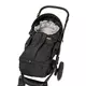 Combi 3in1 Romperzak - zwart/grijs polar fleece