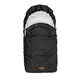 Zwart polar fleece romperzak voor wandelwagen