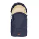 Navyblauwe wol romperzak voor kinderwagen