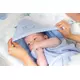 Zachte grijze badhanddoek met lam