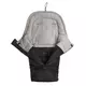 Combi 3in1 Romperzak - zwart/grijs polar fleece
