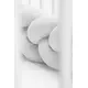 Gevlochten Wiegstootrand Grijs 210 cm