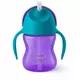 Roze Drinkbeker Met Rietje 200ml 9m+