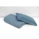 Gebreide wiegenset muslin-blauw