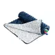 Zacht Minky Deken navy blue Viburnum