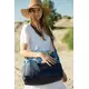 Witte Eco-leren Wandelwagen Tas Avontuur