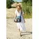 Witte Eco-leren Wandelwagen Tas Avontuur