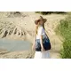 Witte Eco-leren Wandelwagen Tas Avontuur
