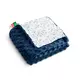 Zacht Minky Deken navy blue Viburnum