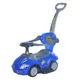 Raceauto met Duwstang - Blauwe Loopauto voor Peuters