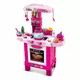 Roze en Witte Speelgoedkeuken met Theeset en Gereedschap